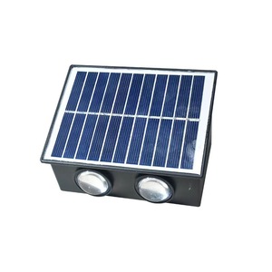 Applique murale extérieure solaire haute luminosité avec lumière <span class=keywords><strong>LED</strong></span> étanche pour porte d'entrée de jardin IP 65 - Product Image 1
