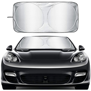 <span class=keywords><strong>Pare</strong></span>-soleil de voiture en polyester 210T bloqué réflecteur de <span class=keywords><strong>pare</strong></span>-<span class=keywords><strong>brise</strong></span> intérieur de voiture pour garder la voiture au frais - Product Image 2