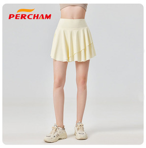 Высококачественная женская юбка для тенниса и гольфа с карманами, спандекс/нейлон, с логотипом спереди, термотрансферная печать, для тенниса и гольфа - Product Image 2