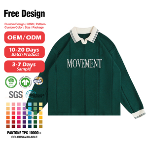 Custom Men's Polo Collar Spring and Autumn Long Sleeve <strong>Knitted</strong> <strong>Sweater</strong> Jacquard Letter Polo Neck <strong>Knitted</strong> <strong>Sweater</strong> for Men - Product Image 5