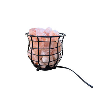 Cesta de Hierro Hecha a Mano con Trozos de Sal Rosa del Himalaya, Diseño Económico, Premium, Artesanal y Natural - Product Image 5