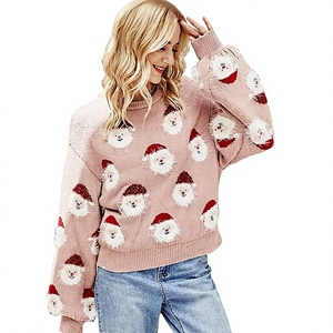 Pulls décontractés anti-boulochage pour femmes, motif dessin animé de Noël, vente en gros, marque privée, OEM, ODM, fournisseur pour commandes en gros - Product Image 5