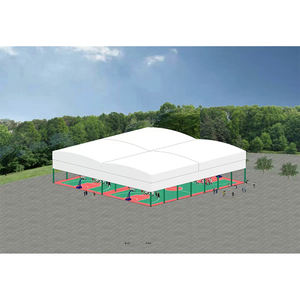Hot Sale Steel Structure PVDF Folding Push Pull Sunshade Shelter Roof <b>Canopy</b> for Sports Court Marquee Stadium Roof <b>Tent</b> - Product Image 4