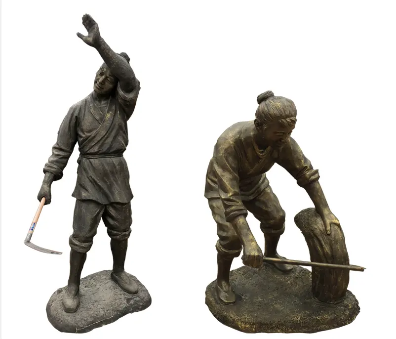 Vendita in fabbrica arte popolare per bambini adulti creazione di vita scultura su misura statua in bronzo