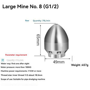 Sz-yüksek basınçlı kanalizasyon temizleme makinesi su sıçan boru Unclogging ile 1/4 bağlayıcı 3/8 hızlı fiş gömme araba temizleme aracı - Product Image 5