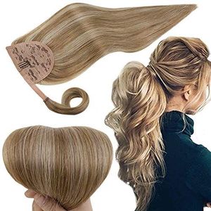 Clip sintético Cola <span class=keywords><strong>de</strong></span> Caballo extensiones <span class=keywords><strong>de</strong></span> cabello liso <span class=keywords><strong>de</strong></span> seda larga artículos diarios <span class=keywords><strong>postizo</strong></span> recto Rubio <span class=keywords><strong>coleta</strong></span> con banda cola <span class=keywords><strong>de</strong></span> caballo - Product Image 1