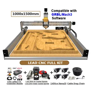 1015 Memimpin CNC Router Kayu Penuh Kit 4 Sumbu DIY CNC Ukiran Mesin dengan Upgrade Memimpin Sekrup