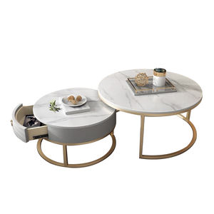 <span class=keywords><strong>Mesa</strong></span> de centro de mármol, Base de salón de mármol Central de Metal contemporáneo italiano - Product Image 4