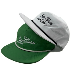 OEM Running Nylon Vert Blanc Coloré Non Structuré Bord Plat Snapback <span class=keywords><strong>Cap</strong></span> Avec Broderie amour Lettrage Personnalisé Golf Corde Chapeaux - Product Image 1