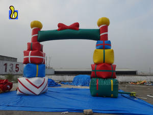 Noel şişme giriş kemer, hediye kutuları kemer dekorasyon için - Product Image 4