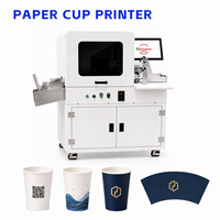 Impresora de Vasos de Papel, Sistema de Impresión Automática de Alta Velocidad con Curado UV para Línea de Producción de Vasos de Café Desechables, 40 m/min