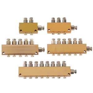 Guter Verkauf 2-10 Steckdosen Einfache Messing verteiler Block Öl abscheider für CNC-B-2-8 B-4-8 B-5-8 B-6-8 B-8-8 B-10-8 - Product Image 1