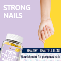 Gummies de biotine, collagène et kératine de l'usine source OEM/ODM, adaptées aux cheveux, aux ongles et à la peau, 60 gummies