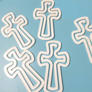 DDP porte à porte expédition aux états-unis Religion Sublimation bricolage blanc acrylique thermique simple face trombone blanc - Product Image 3