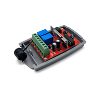 Récepteur universel d'ouvre-porte sans fil en métal à 2 canaux Récepteur fixe à code variable 433mhz avec 12V/24V