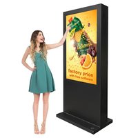 Écran d'affichage numérique et d'affichage publicitaire Android 4K de 43 pouces, sur pied, pour extérieur, étanche IP 55/65