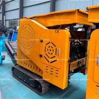 Concasseur à mâchoires mobile sur chenilles haute capacité pour dolomite, minerai de fer et charbon, de petite taille et portable