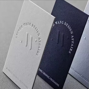 Chất lượng cao tùy chỉnh sang trọng 3D dập nổi Debossed in logo kinh doanh thẻ cảm ơn bạn thẻ cho doanh nghiệp nhỏ - Product Image 3