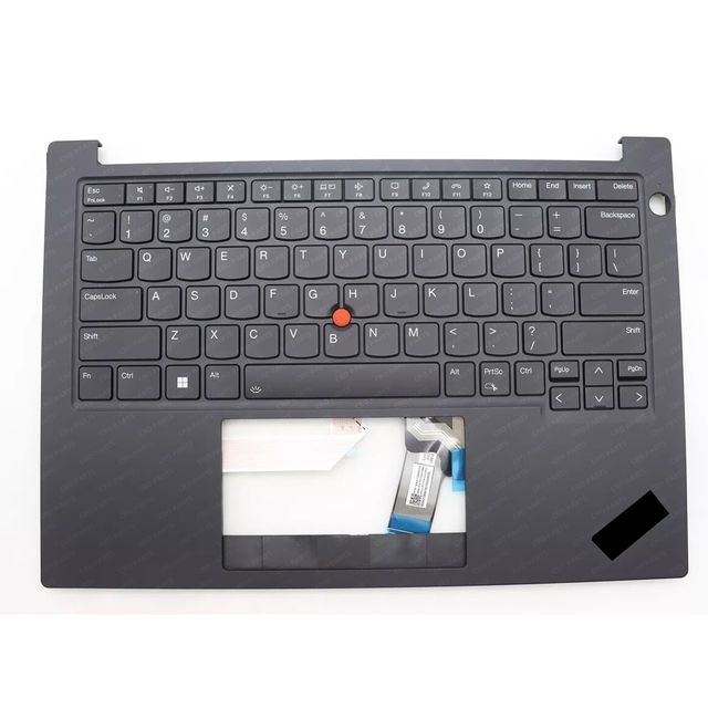 5M11L59795 for ThinkPad E14 Gen 5 Palmrest Cover Keyboard US Black Backlit