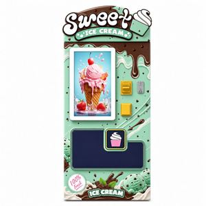 Máquina Expendedora de Helado Comercial, Cuadrada, con Autolimpieza, Múltiples Opciones, Máquina Expendedora Automática de Helado Suave - Product Image 1