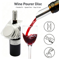 Accessoires à vin personnalisés : Meilleur cadeau promotionnel, outil économique pour le vin, verseur de vin, disque verseur de vin, verseur de vin en aluminium personnalisé
