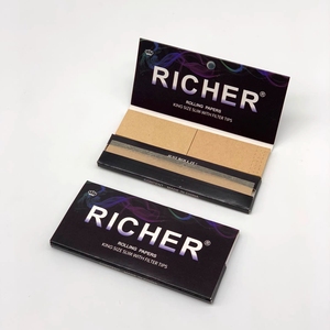 Papel de Liar OEM King Size Slim con Filtros y Magnético de Alta Gama, Papel de Liar Personalizado con Goma Arábiga Natural - Product Image 2