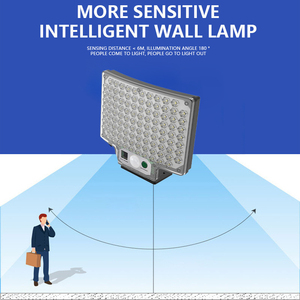 Lampu Dinding Tenaga Surya Baru 2023 3 Mode Tahan Air Sensor Gerak Lampu Keamanan Taman Tenaga Surya - Product Image 4