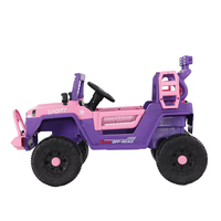 Mobil Listrik Anak Empat Roda Penggerak (4WD) Off-road, Mainan Mobil Bayi untuk Dikendarai Anak-anak, Mobil Listrik Mini Pink untuk Anak-anak dengan Remote Control