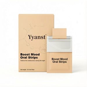 Botanical Blended Acidity Relief Dissolvable Oral <b>Film</b> Strips 30 Pcs Beige Side Leaf Printed Paper Box OEM Private Label Adult - Product Image 1