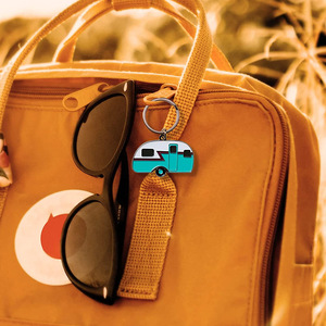 Porte-clés européen et <span class=keywords><strong>américain</strong></span> Explosion <span class=keywords><strong>Camping</strong></span> <span class=keywords><strong>Car</strong></span> Van 2D Cartoon Enamel Metal Factory Price pour voitures et camionnettes - Product Image 4