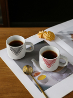 Taza de Cerámica Moderna de 150 ml con Borlas Geométricas Estilo Bohemio, Taza de Café Retro con Diseño Moteado, Saludable y en Stock
