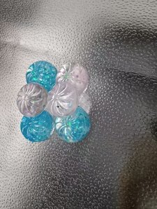 Jouet Squishy Mini Chignon Transparent à Paillettes, Jouet Anti-Stress en TPR Souple Plissé en Forme de Chignon Citrouille - Product Image 2
