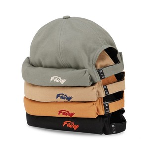 Các Hipster thời trang bông gấp thêu logo brimless sọ <span class=keywords><strong>cap</strong></span> bóng chày thời trang mũ tùy chỉnh Mũ Logo Thêu - Product Image 2