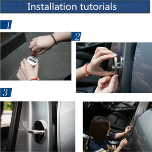 メルセデスベンツA/B/C/EクラスW212/W205/W204/W245/X204/X212/GLK/SLK/ML/AMG用車スタイリングドアロックカバー-インテリアキットアルミニウム - Product Image 6