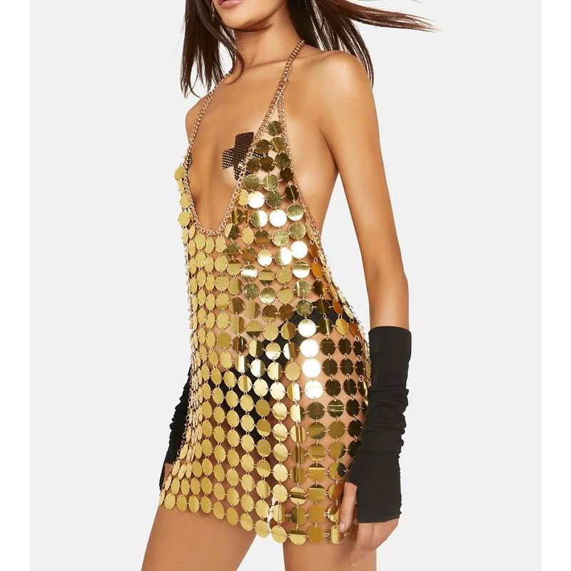 green emerald velvet dress Backless Beaded Starburst Short Party Dress