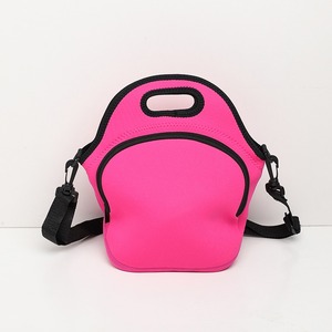 Borsa Termica per Pranzo in Neoprene con Tracolla <span class=keywords><strong>e</strong></span> Tasca Esterna con Cerniera, Porta Pranzo Personalizzato per Picnic, Campeggio, Lavoro - Product Image 4