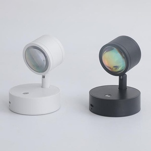 <span class=keywords><strong>Lampe</strong></span> LED Moderne Effet Coucher de Soleil, Applique <span class=keywords><strong>Murale</strong></span> LED Sans Fil, Lumière d'Ambiance Coucher de Soleil, Projecteur Sans Fil en Aluminium pour Chambre et Salon, Mur de Fond - Product Image 3