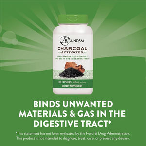 Cápsulas de Carbón Vegetal Activado para la Digestión, Cápsulas de Carbón Vegetal Activado de Cáscara de Coco - Product Image 3