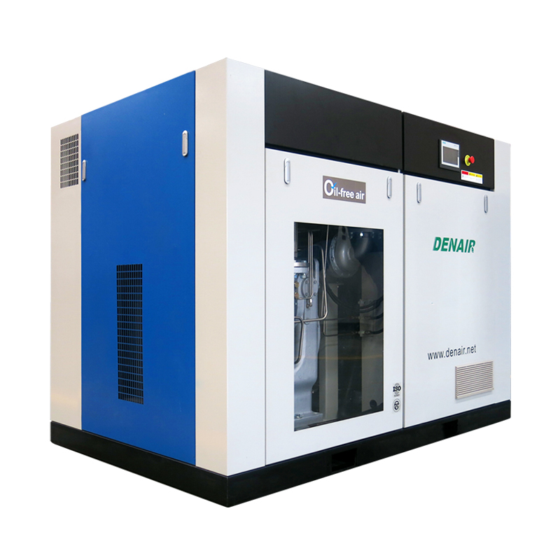 machine populaire de compresseur d'air à vis de double stage du type sec exempte d'huile 7 8 10 bar