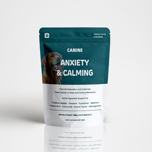 مكمل غذائي لتهدئة الكلاب بعلامة تجارية خاصة، أقراص مضغ طبيعية لتخفيف التوتر والقلق مع الميلاتونين والثيانين - Product Image 6