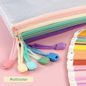 Paquete de 30 Bolsas de Almacenamiento de Documentos Tamaño Carta A4, Bolsa de Plástico Personalizada con Cierre de Cremallera, Carpetas de Archivo de Malla Duradera para Oficina - Product Image 4