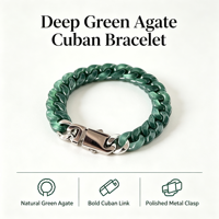 Bracelet en jadéite bleue naturelle, chaîne cubaine en jade de type glace, chaîne hip-hop pour hommes et femmes, bijoux en acier titane, cadeau
