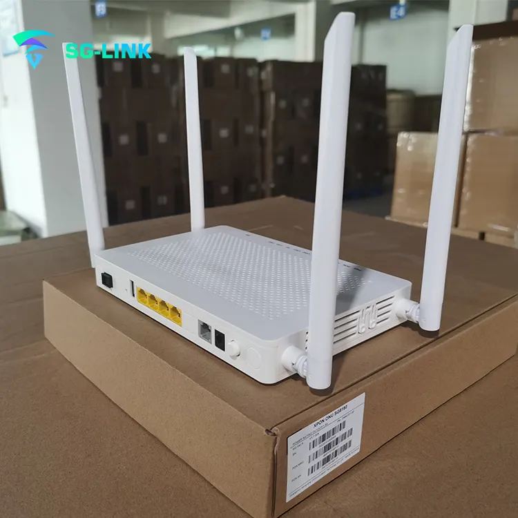 Dual Band Onu Xpon Wifi SG-LINK SG8160 Router Epon Optic Fiber Network Ftth Gpon Epon 4GE+1POTS+WIFI6+1*USB3.0