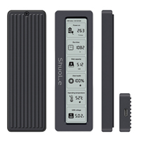 SHUOLE in alluminio M2 SSD custodia custodia per disco rigido HDD custodia NVME SSD custodia tipo C USB3.2 a NVME M2 custodia con LCD