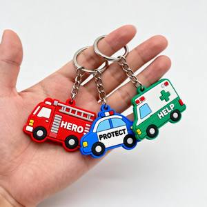 حلقة مفاتيح مخصصة من البي في سي الناعم ثنائي الأبعاد من مصنع صيني بالجملة لصنع سلاسل مفاتيح مطاطية كهدايا ترويجية - Product Image 3