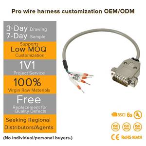 평면형 원형 리본 케이블 구리선 전문 배선 전자 조립을 위한 고품질 데이터 전력 전송 - Product Image 3