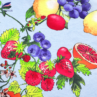Hot Color Damen T-Shirts Kleider Röcke Liner Digital Fruit Print Gewebtes Kleidungs stück Atmungsaktiv für besondere Anlässe