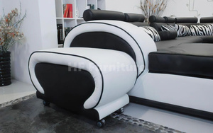 Modern Adjustment Leather Sectional Couch Living Room Home Luxury L Shaped Corner Sofa <strong>Set</strong> 7 <strong>Seater</strong> - Product Image 4