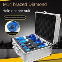 Ouvre-trous brasés M14, foret central de poinçonnage de carreaux de céramique en pierre de diamant pour meuleuse d'angle pour applications transfrontalières