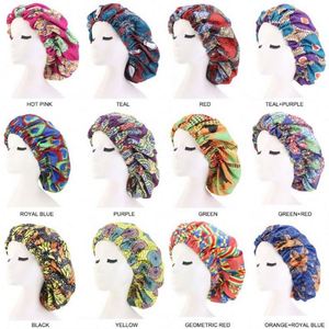 Nuevo Diseño, Gorro de Dormir de Doble Capa con Forro de Satén, Ajustable, Tela Ankara, para Viajes y Playa - Product Image 5